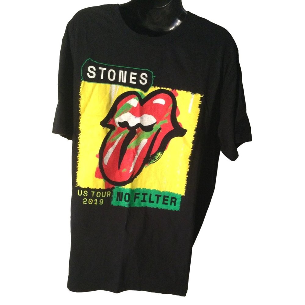 Rare 2019 The Rolling Stones NO FILTER Tour Men's XL Xtra Large Band Tshirt